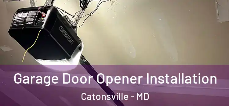  Garage Door Opener Installation Catonsville - MD