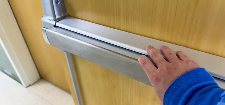 Installing a Push Bar on a Door Catonsville